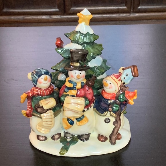 Kurt Adler Caroling Snowmen Figurine